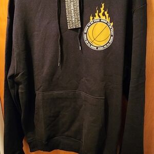 Chemistry Black Hoodie with Yellow Graphic